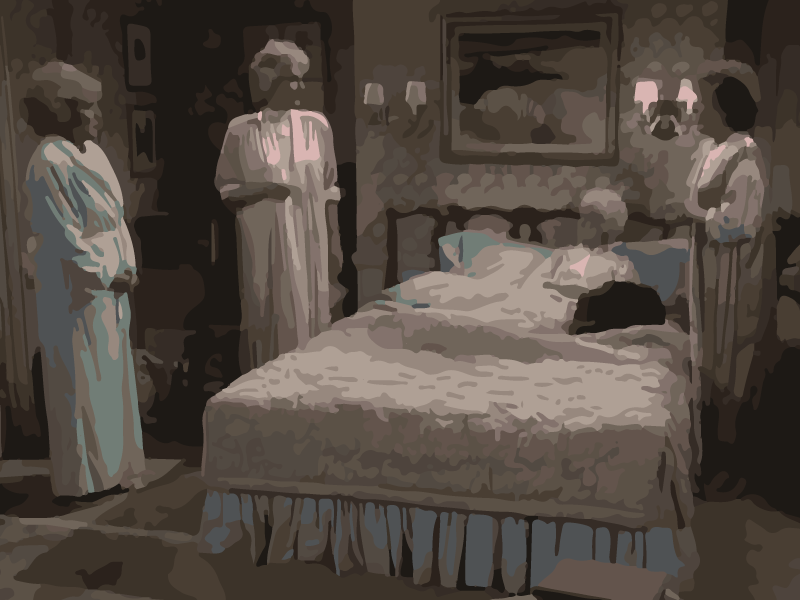 Bild von den Golden Girls im Schlafzimmer