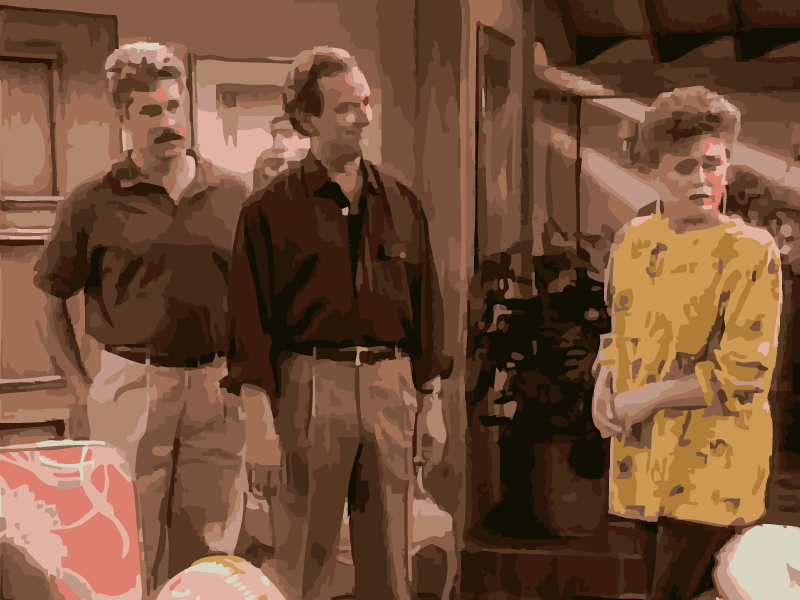 Clayton stellt seiner Schwester Blanche seinen Partner Doug vor, den er heiraten möchte.